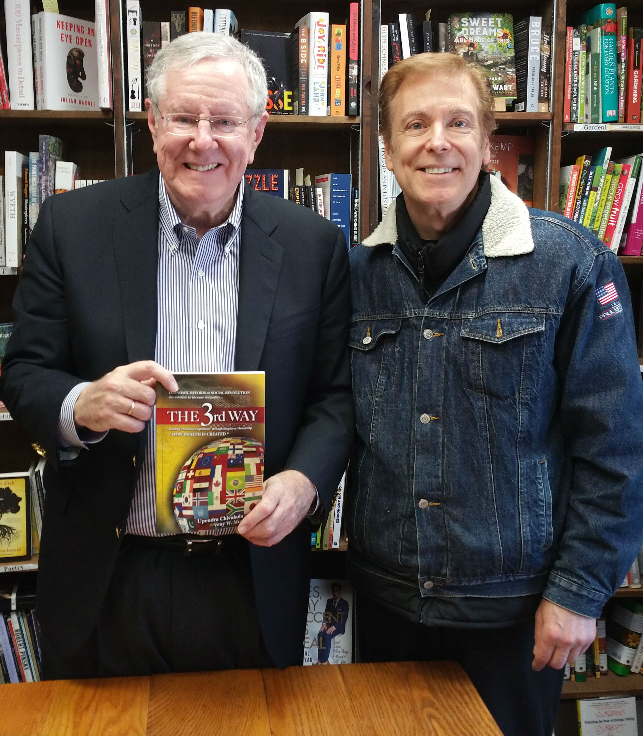 Steve Forbes with Veny Musum and THE 3rd WAY Book