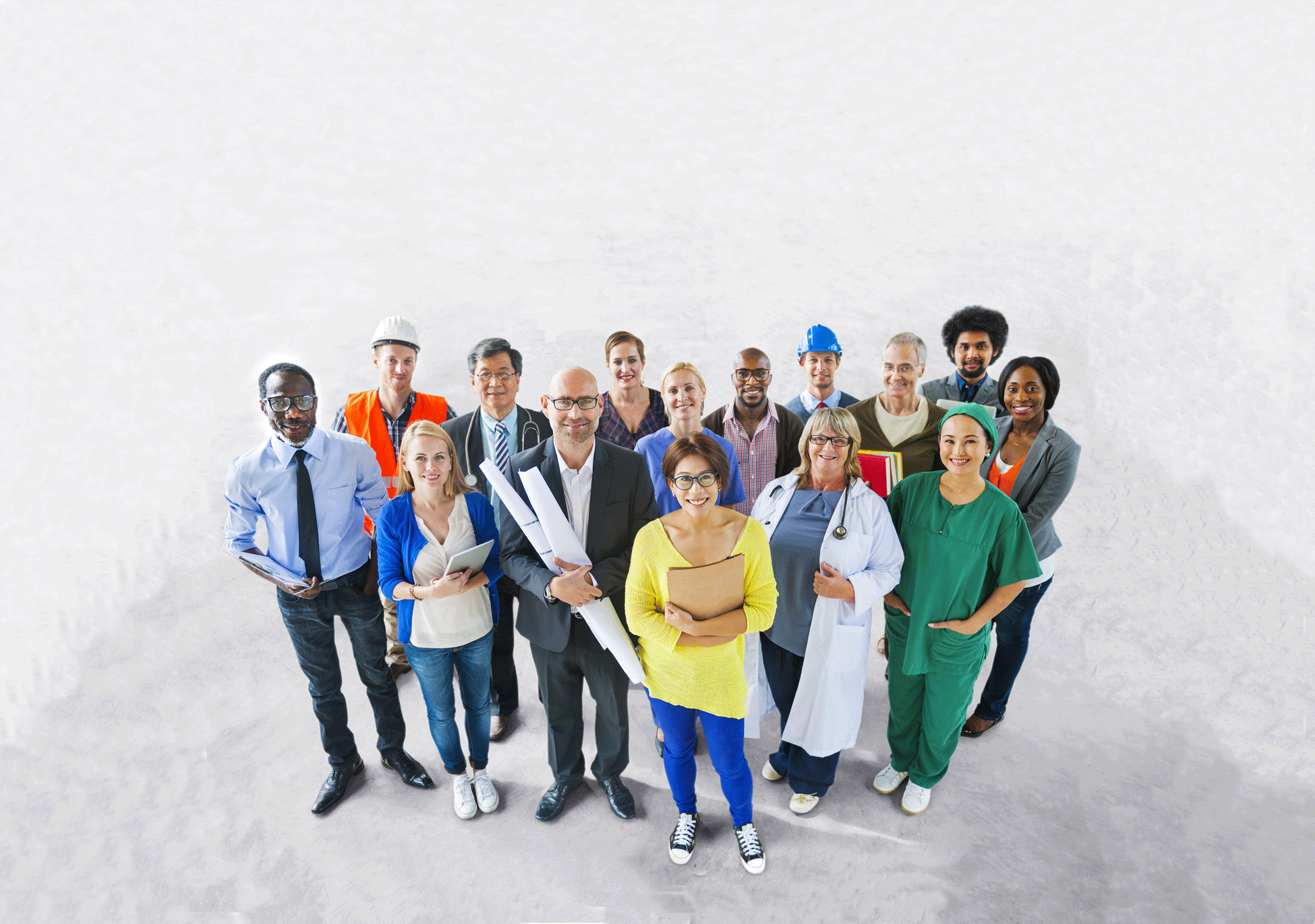 Diverse employees